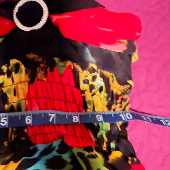 Beaded halter beach dress - size small med - smocked back and under bra area - Picture 8 of 9